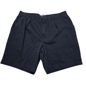 Polo Ralph Lauren Tyler Shorts Mens 38 (Tag 40) Navy Blue‎ Pleated Cotton